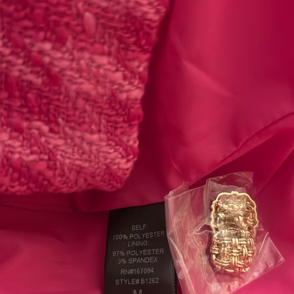 Magenta Tweed Stacie Dress - Picture 8 of 11